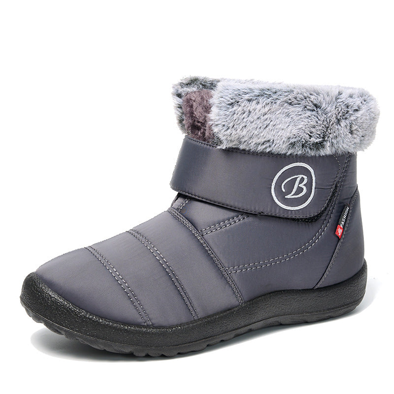 Bottes d'hiver isolées pour femmes avec fermeture velcro pratique et doublure en polaire chaude Lune London