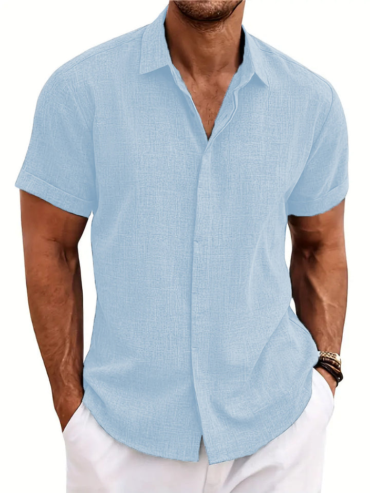 Structured short sleeve shirt for men with buttons Lune London