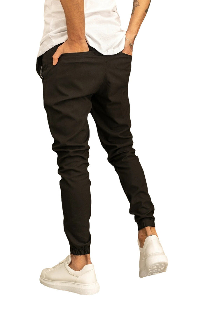 Lune London Men's Sport Leisure Pants with Elastic Waist and Side Pockets