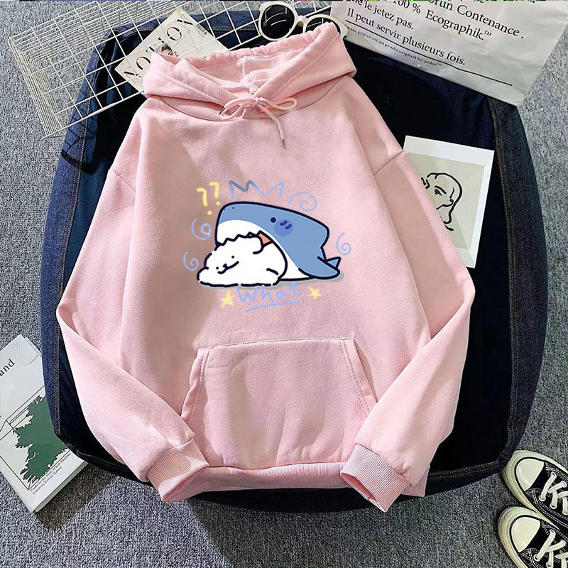 Women's hoodie with playful whale motif Chic & Stil