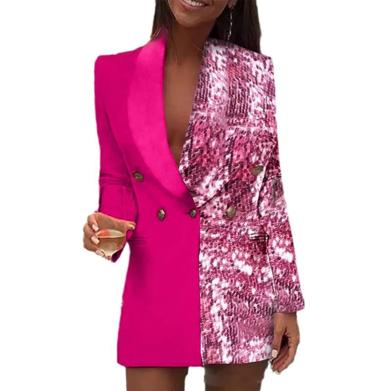 Elegant one-shoulder blazer dress Damen Lune London