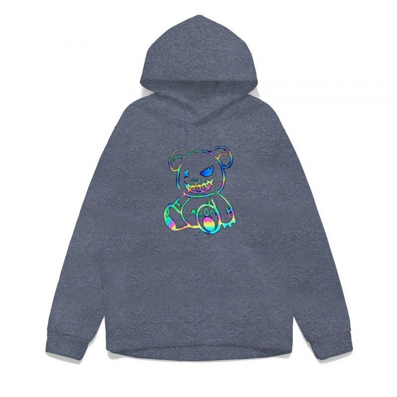 Ladies hoodie sweatshirt with cool bear motif and comfortable fit Chic & Stil