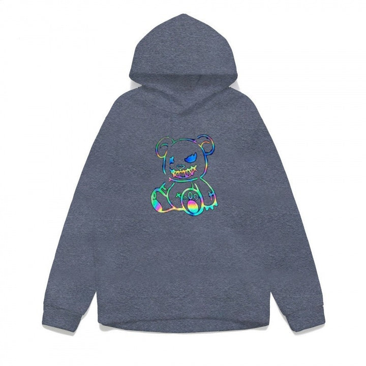 Ladies hoodie sweatshirt with cool bear motif and comfortable fit Chic & Stil