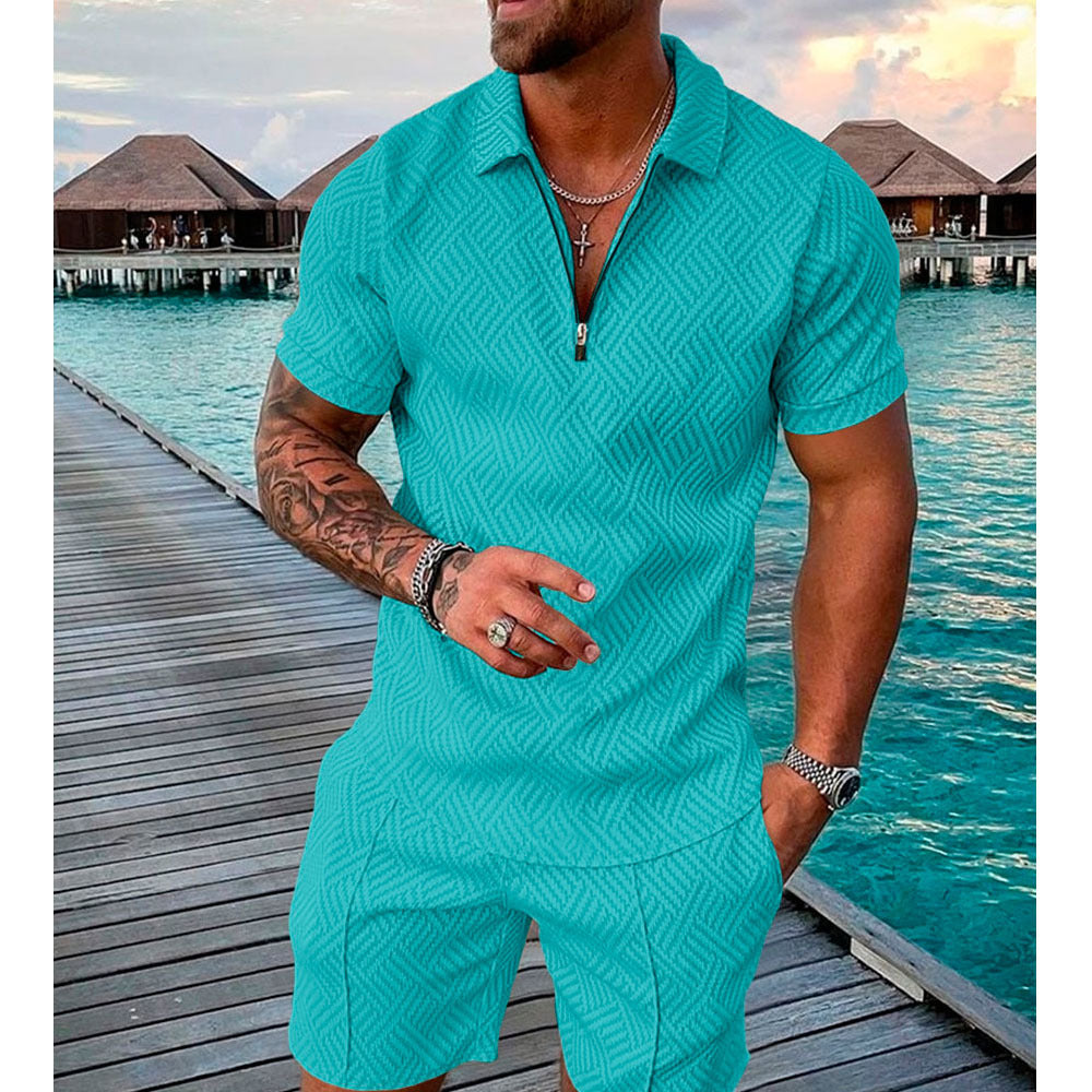 Elegant leisure suit for men with textured design Lune London