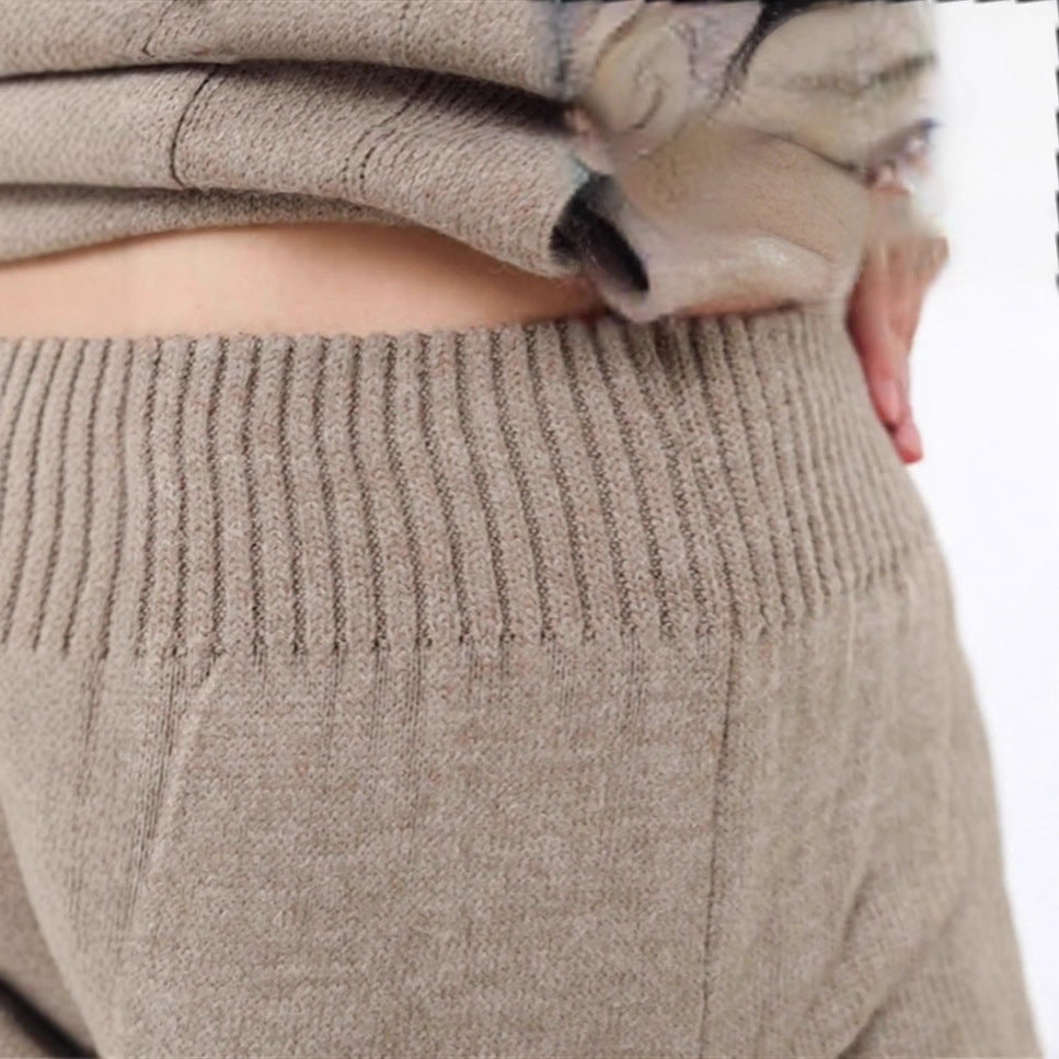 Ladies comfortable knit cardigan with practical pockets and chic button details
