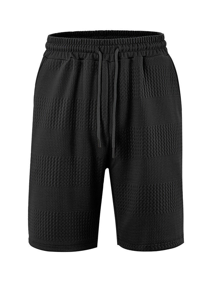 Men's Sporty Shorts with Innovative Texture and Elastic Waistband Lune London