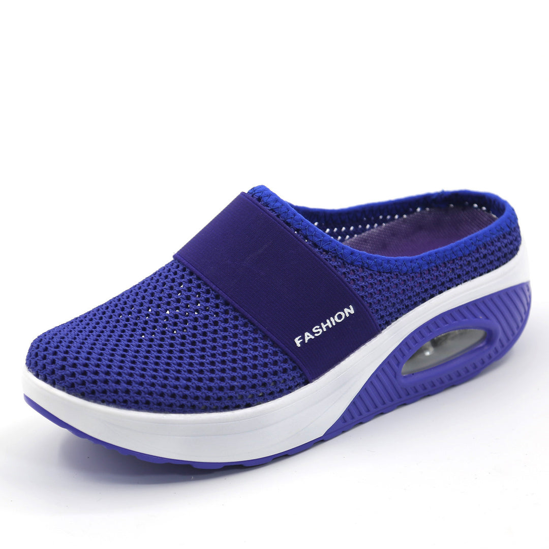 Ladies Comfortable Wellness Sandals with Air Mesh Surface and Cushioning Sole Lune London