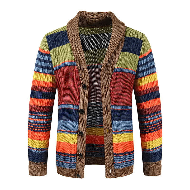 Ladies' knit jacket with colorful pattern Lune London