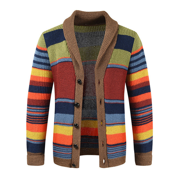 Ladies' knit jacket with colorful pattern Lune London