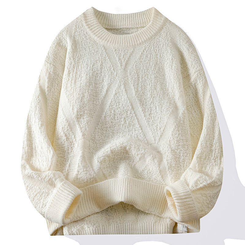 Ladies Knit Sweater with Pattern and Textured Surface Lune London