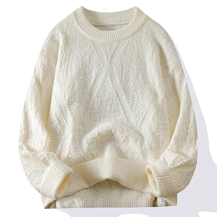 Ladies Knit Sweater with Pattern and Textured Surface Lune London