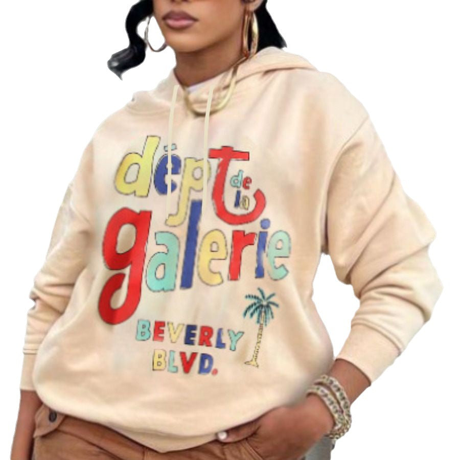 Dame Hoodie with catchy vintage logo Lune London