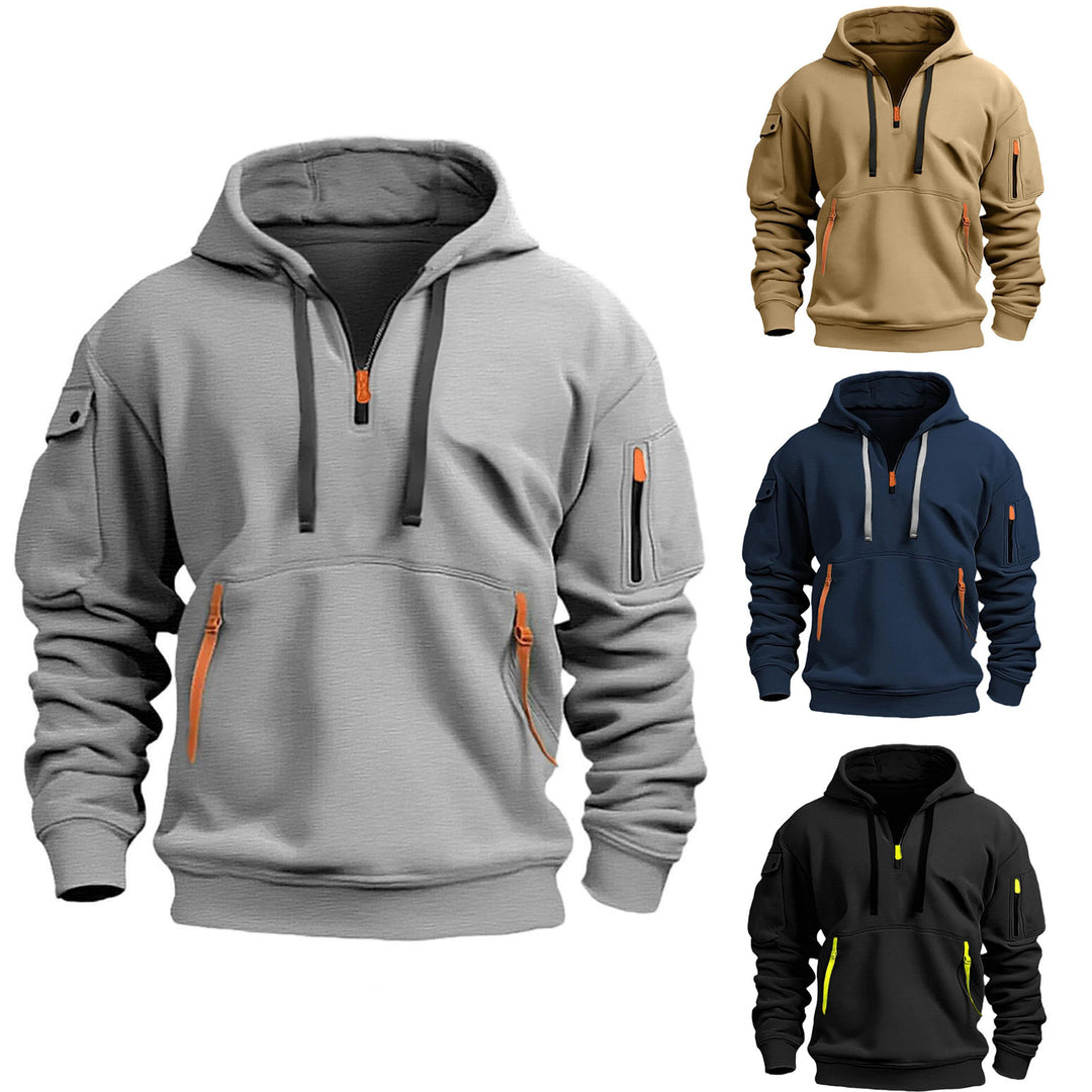 Men's casual hoodie with practical zip pockets Lune London