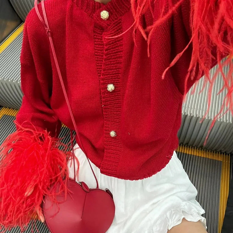 Cardigan élégant pour femmes avec des manches fantaisie Chic & Stil