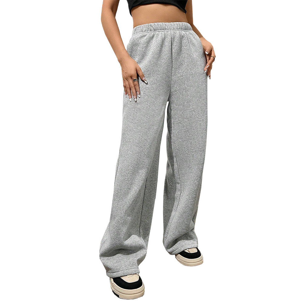Pantalon de jogging large pour femmes avec taille élastique Chic & Stil
