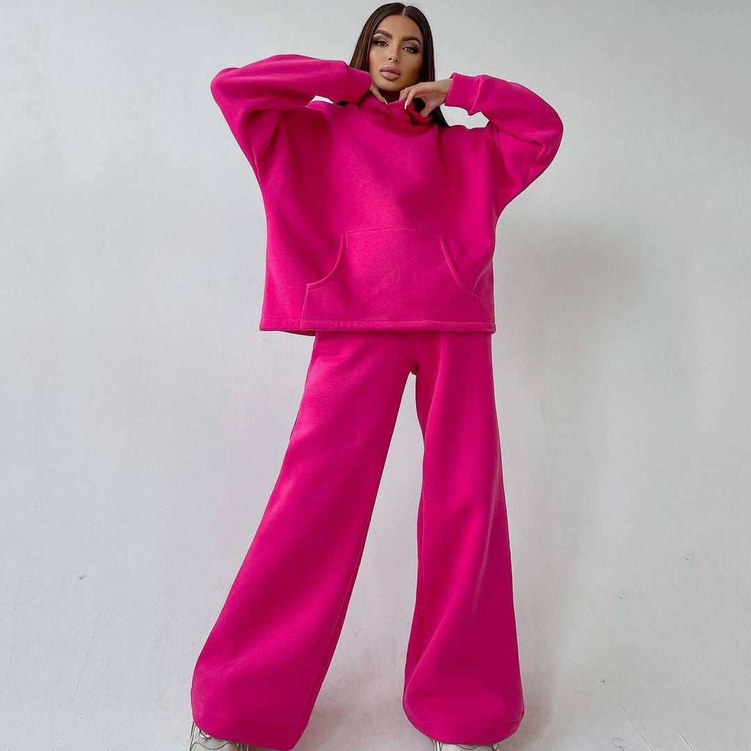 Oversized comfortable hoodie set and loose jogger pants Lune London