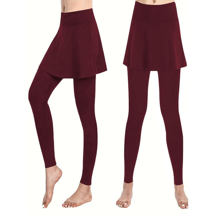 Women Leggings with Integrated Skirt Cut Lune London
