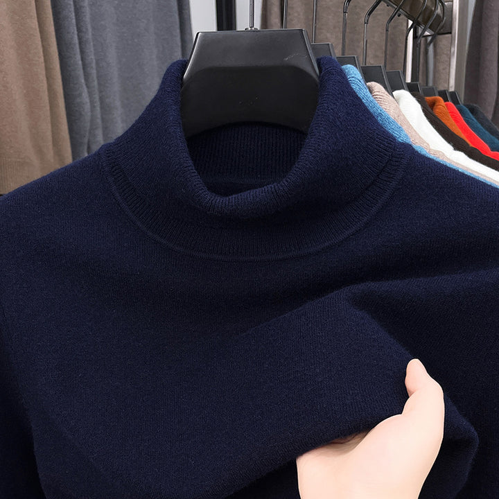 Lune London Women's Turtleneck Sweater in Fine Cotton Blend