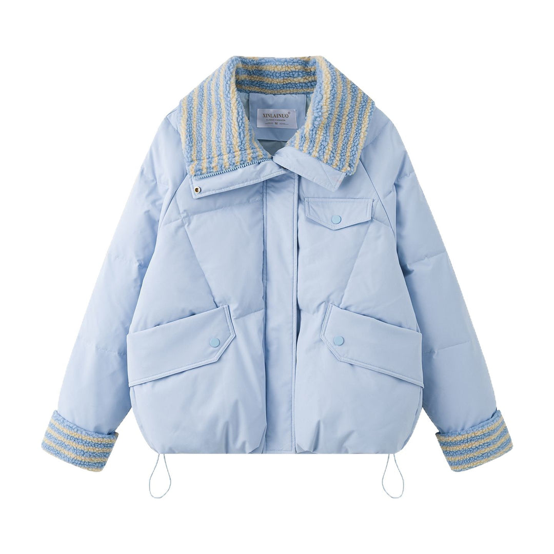 Veste d'hiver tendance pour femmes avec un col conçu avec soin Chic & Stil