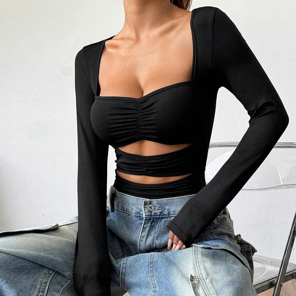 Swimsuit for women with trendy cutouts and long sleeves Chic & Stil