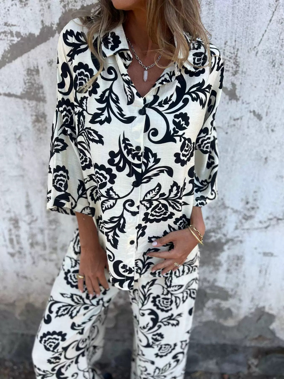 Lune London women's blouse and trouser set