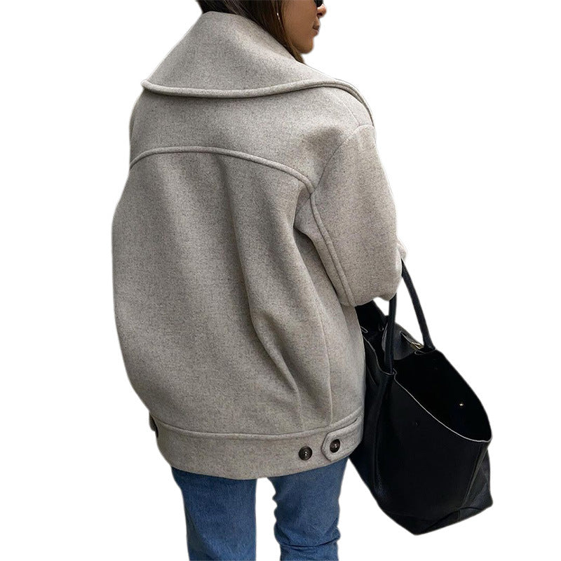 Lune London oversized wool coat for women