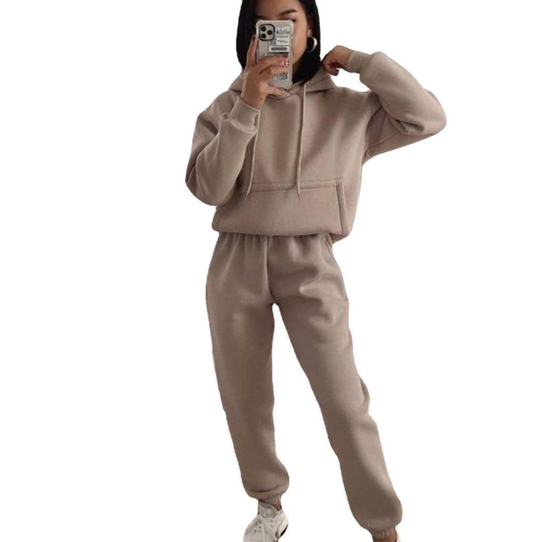 Women Comfortable Fleece Hoodie and Jogging Pants Set Lune London