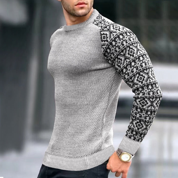 Men's knit sweater with graphic pattern Lune London