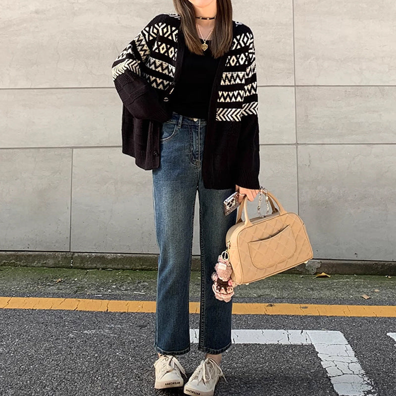 Ladies cozy knit cardigan Lune London