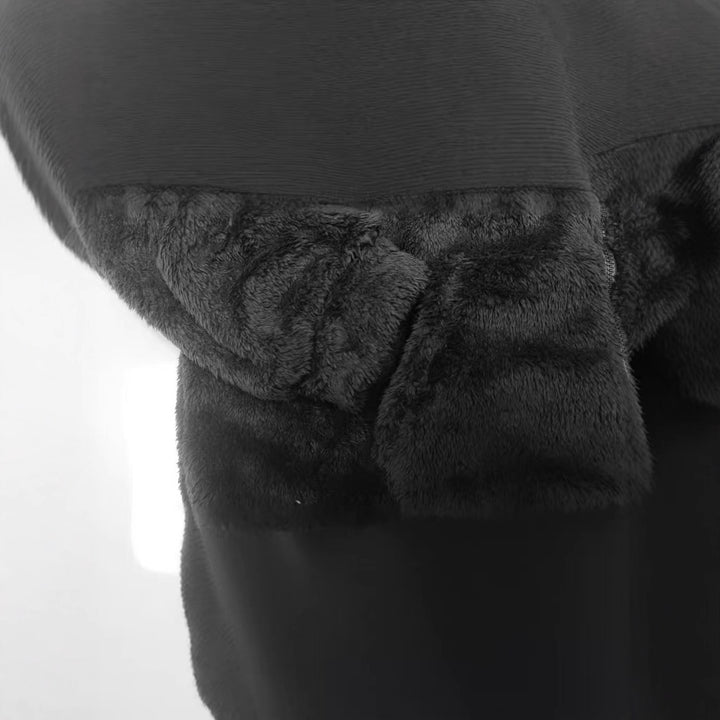 Ladies Cozy Fleece Jacket with Hood and Side Pockets Lune London