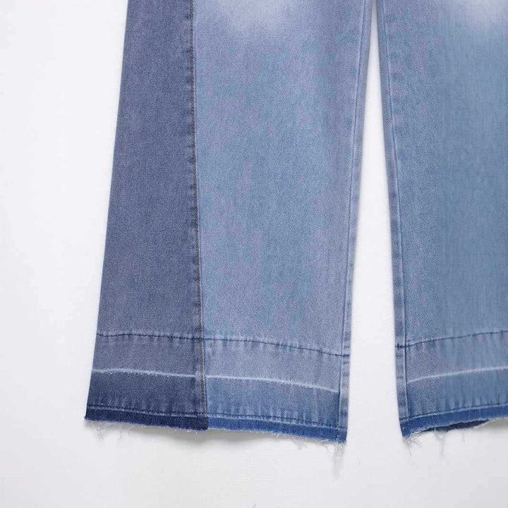 Ladies wide High-Waist Jeans Lune London