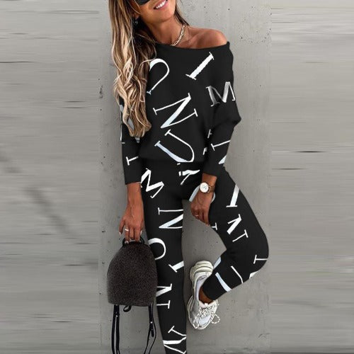 Lune London Leisure Set for Women with Creative Inscription