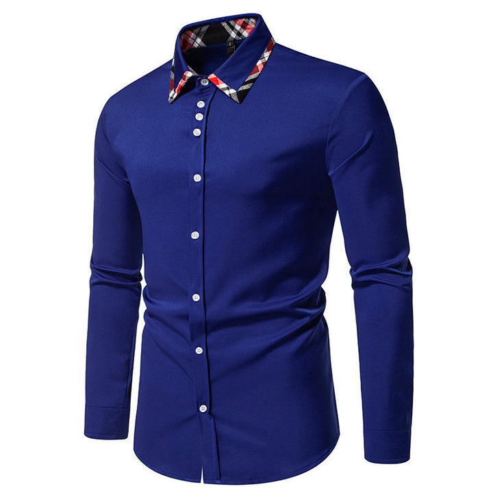 Shirt for men with contrasting collar and modern cut Lune London