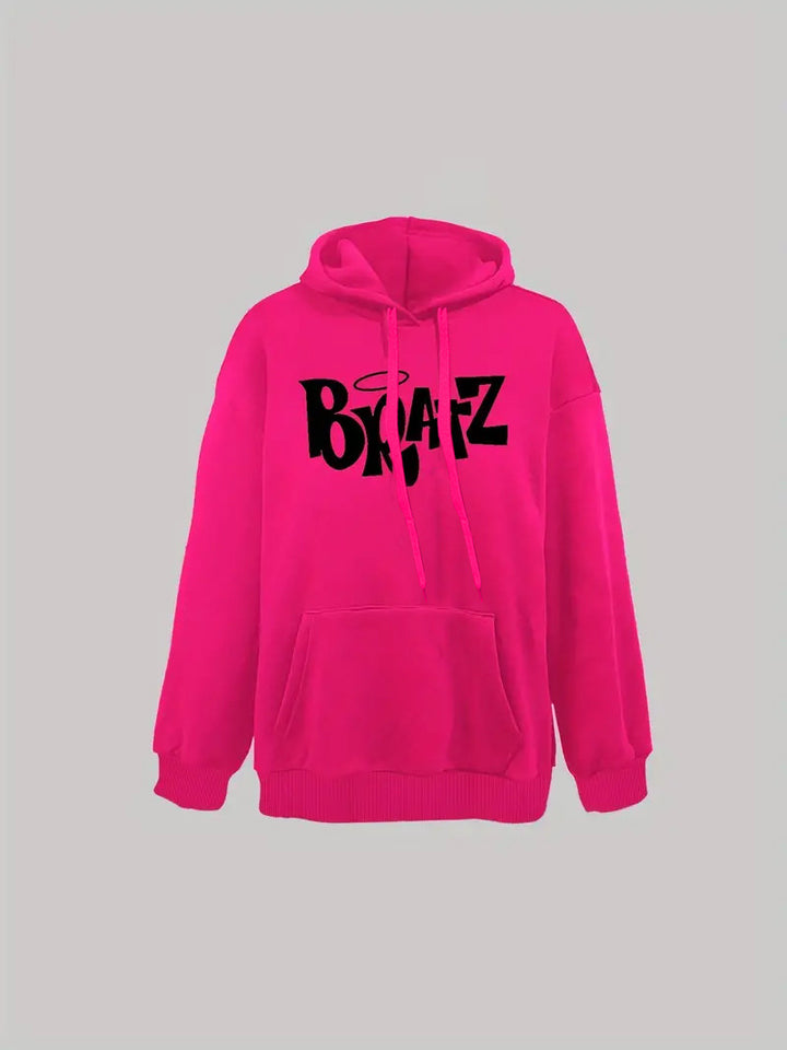 Oversized graphic print hoodie for women Lune London