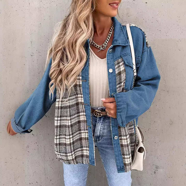 Chic and Stylish Women's Checkered Shirt Jacket