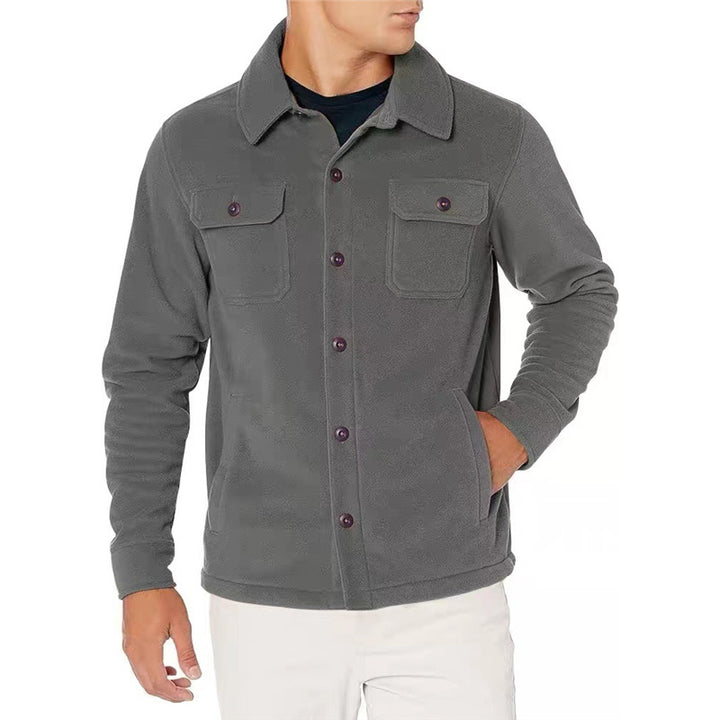 Fleece jacket for men with practical pockets Lune London