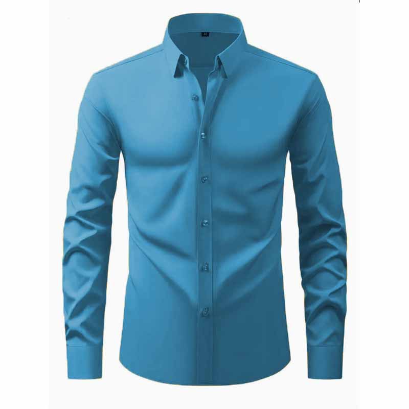 Men's Long-Sleeve Shirt with Innovative Cut and Modern Design Lune London