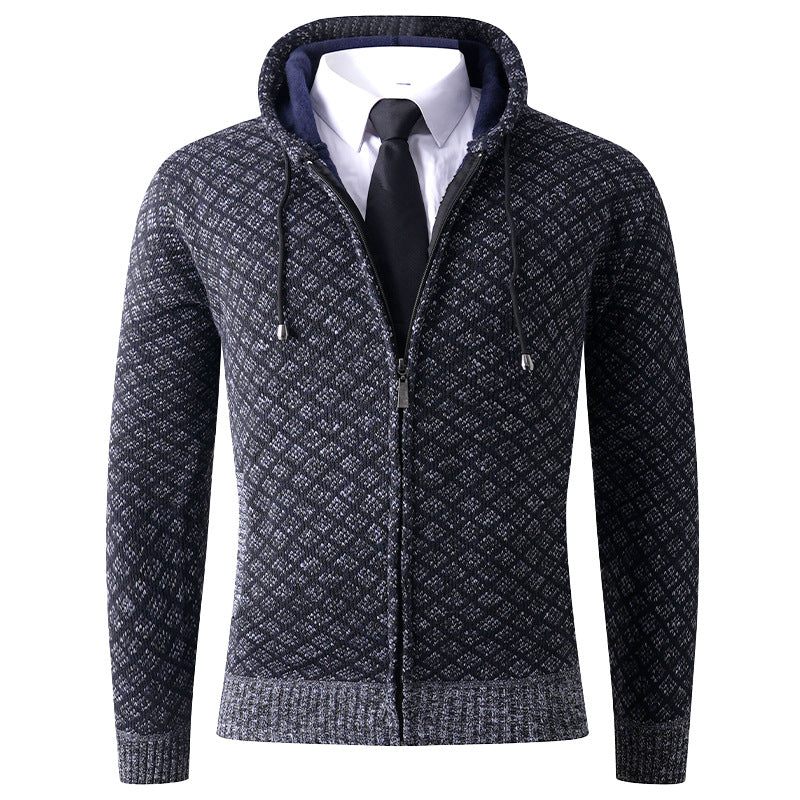 Stylish hooded jacket for men with structured pattern Lune London