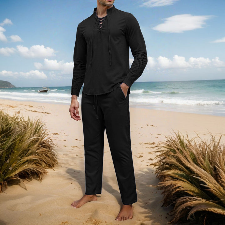 Men's Stylish Casual Set with Breathable Top and Comfortable Pants Lune London