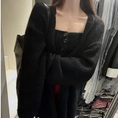 Cardigan pour femmes avec boutons et devant ouvert Chic & Stil