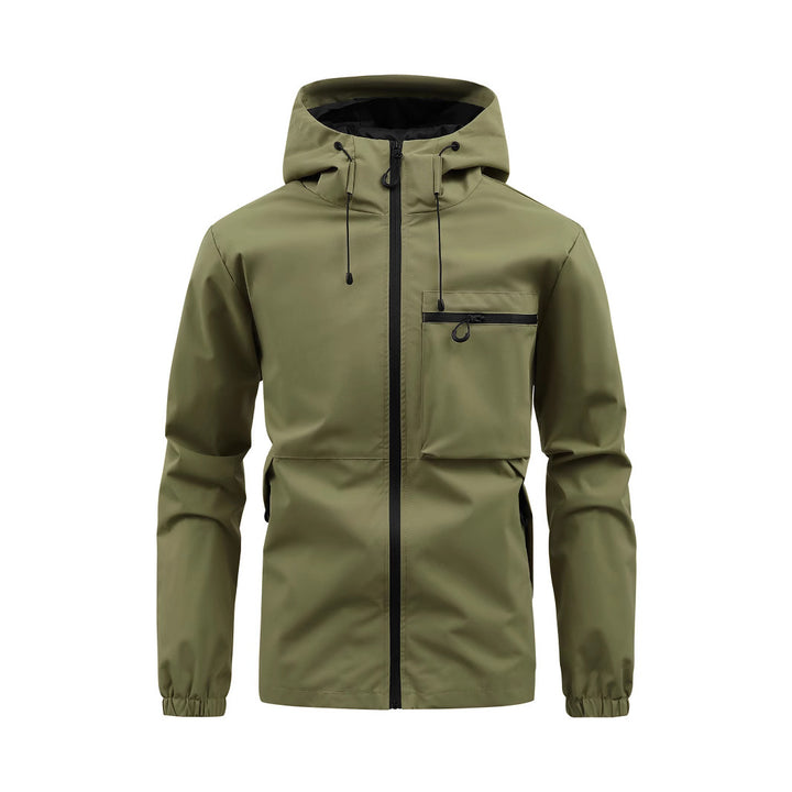 Waterproof leisure jacket for men with adjustable hood Lune London