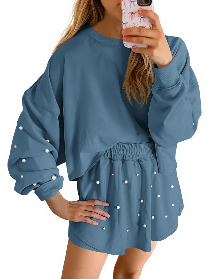 Ladies Sweatshirt and Skirt Sporty Set Lune London