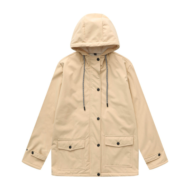 Women's functional water-repellent transition jacket with hood Lune London