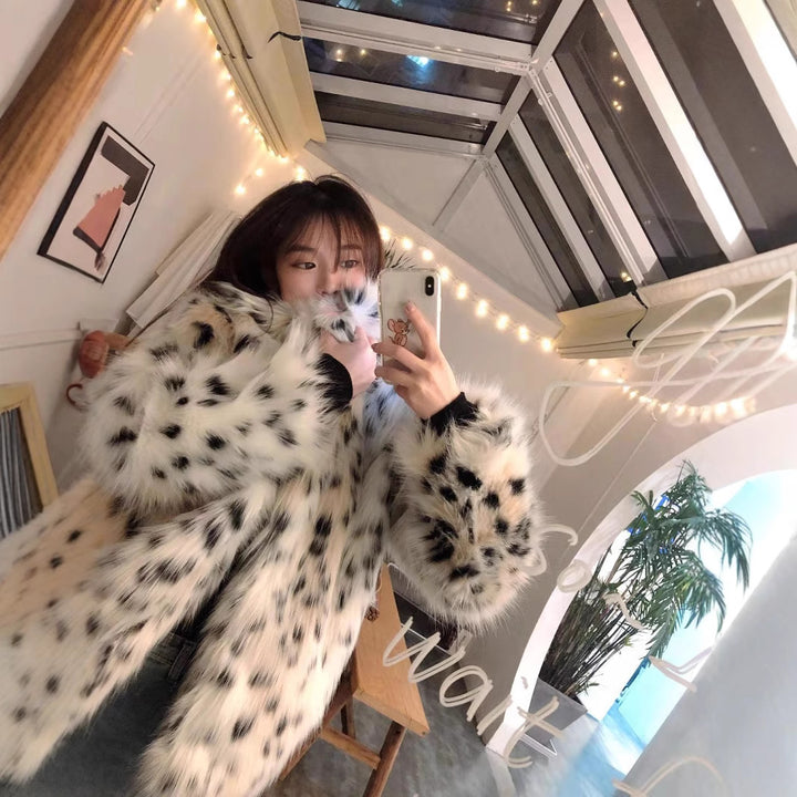 Ladies Fluffy Faux Fur Chic Jacket and Style
