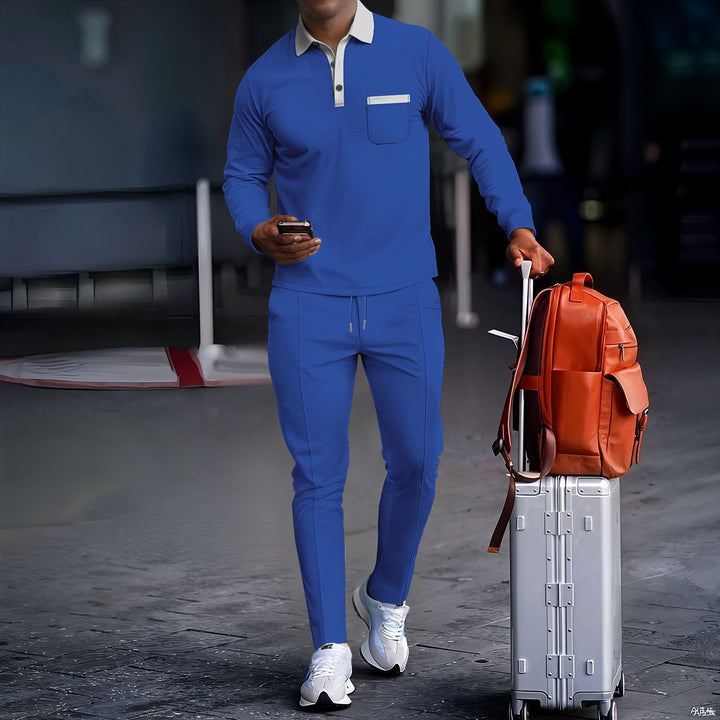 Men's sporty travel set with modern collar and practical pockets Lune London