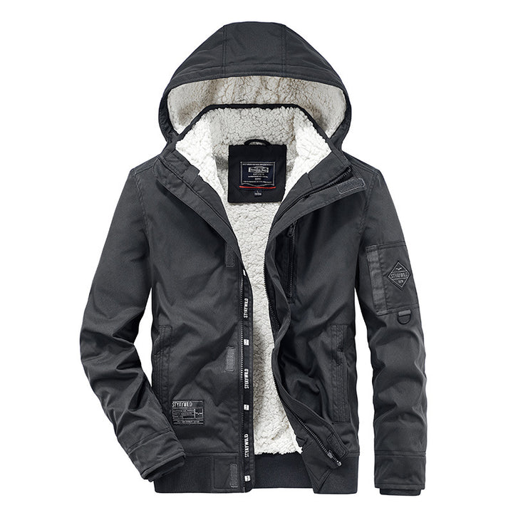 Technical transition jacket for men with warm inner lining Lune London