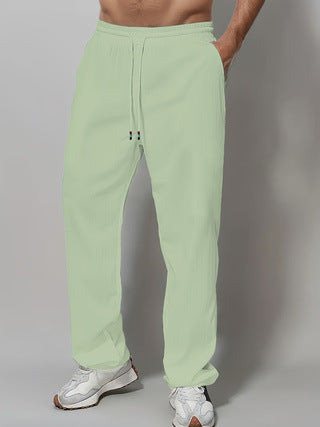 Men's Sporty Relaxed Fit Jogging Pants with Elastic Waistband and Side Pockets Chic & Stil