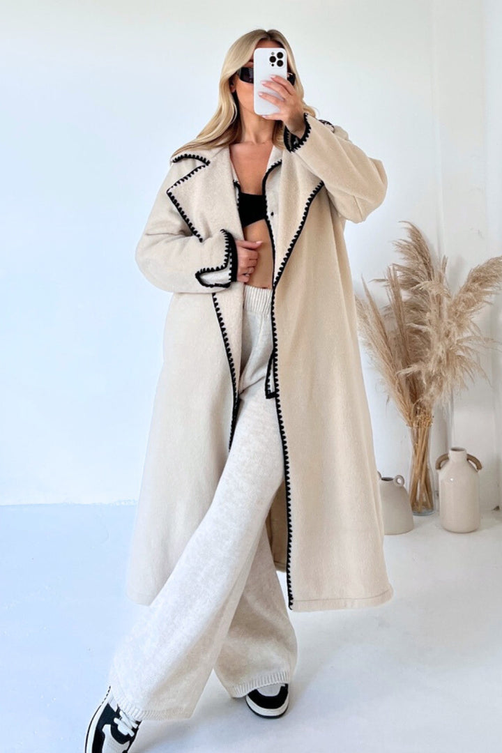 Ladies Elegant Boucle Coat Lune London