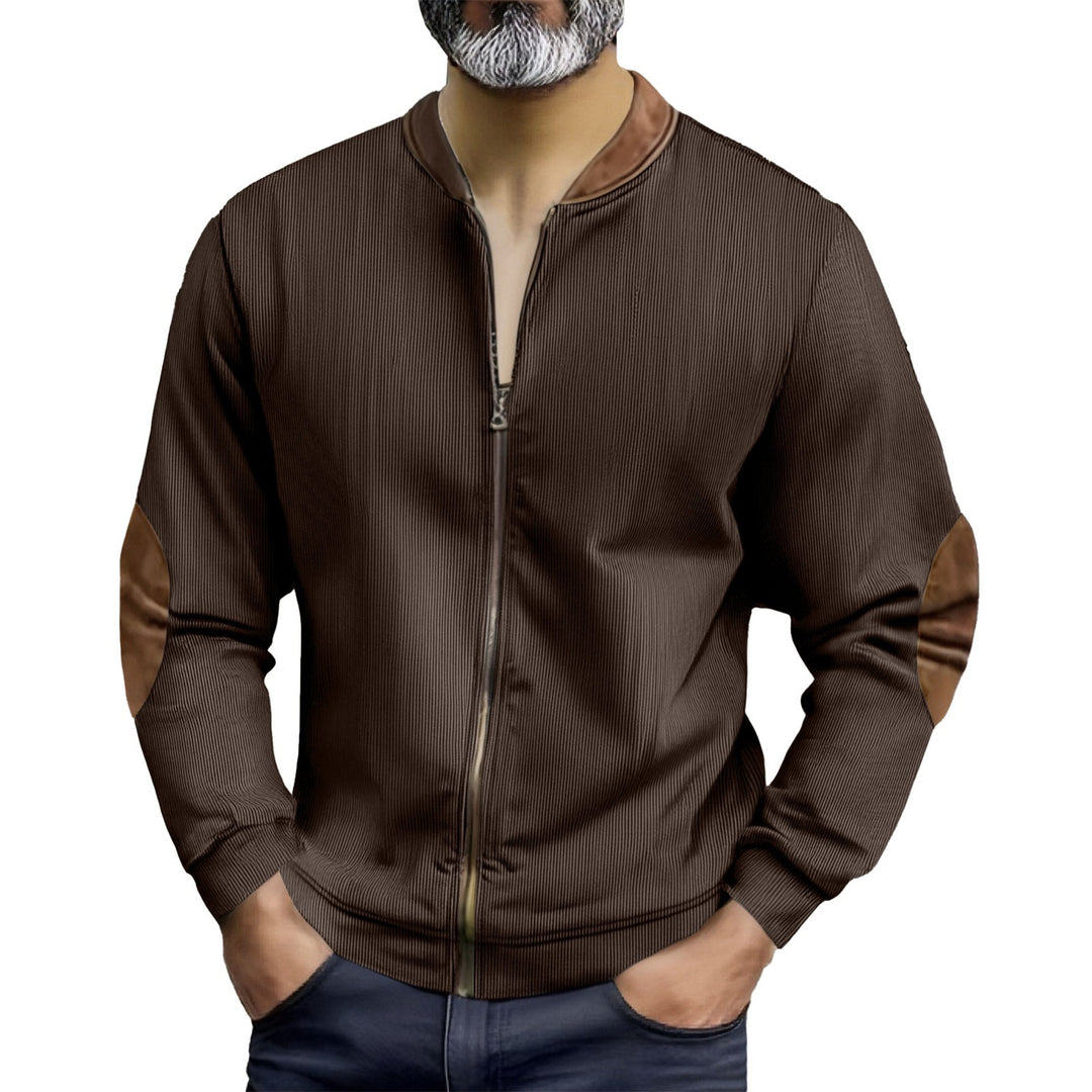 Sporty bomber jacket for men with modern leather accents Lune London