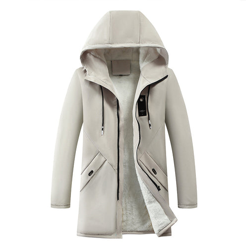Trendy winter jacket for men with insulated lining and practical zip pockets Lune London